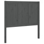 Solid gray pine wood bed headboard 80.5x4x100 cm by vidaXL, Headboards and footboards - Ref: Foro24-818067, Price: 48,99 €, D...