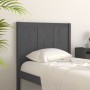 Solid gray pine wood bed headboard 80.5x4x100 cm by vidaXL, Headboards and footboards - Ref: Foro24-818067, Price: 48,99 €, D...