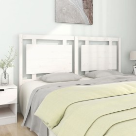 Solid white pine wood bed headboard 165.5x4x100 cm by vidaXL, Headboards and footboards - Ref: Foro24-817951, Price: 68,34 €,...