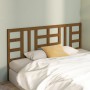 Honey brown solid pine wood bed headboard 206x4x100 cm by vidaXL, Headboards and footboards - Ref: Foro24-817863, Price: 57,9...