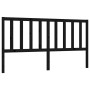 Solid black pine wood bed headboard 206x4x100 cm by vidaXL, Headboards and footboards - Ref: Foro24-817764, Price: 33,98 €, D...