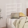 Solid white pine wood bed headboard 106x4x104 cm by vidaXL, Headboards and footboards - Ref: Foro24-818126, Price: 40,99 €, D...