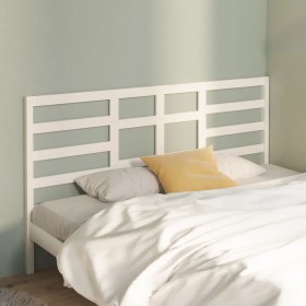 Solid white pine wood bed headboard 186x4x104 cm by vidaXL, Headboards and footboards - Ref: Foro24-818156, Price: 54,03 €, D...