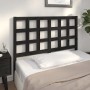 Solid black pine wood bed headboard 140.5x4x100 cm by vidaXL, Headboards and footboards - Ref: Foro24-817889, Price: 65,99 €,...