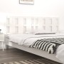 Solid white pine wood bed headboard 205.5x4x100 cm by vidaXL, Headboards and footboards - Ref: Foro24-818011, Price: 42,60 €,...