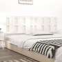 Solid white pine wood bed headboard 205.5x4x100 cm by vidaXL, Headboards and footboards - Ref: Foro24-818011, Price: 42,60 €,...