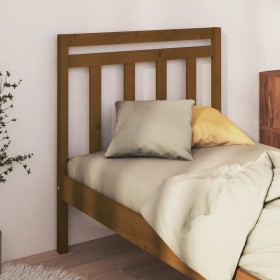 Honey brown solid pine wood bed headboard 96x4x100 cm by vidaXL, Headboards and footboards - Ref: Foro24-817773, Price: 33,99...