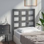 Solid gray pine wood bed headboard 80.5x4x100 cm by vidaXL, Headboards and footboards - Ref: Foro24-817867, Price: 33,99 €, D...