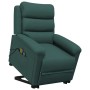 Sillón de masaje elevable terciopelo verde oscuro de vidaXL, Sillones de masaje eléctricos - Ref: Foro24-3098308, Precio: 409...