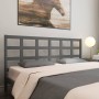 Solid gray pine wood bed headboard 185.5x4x100 cm by vidaXL, Headboards and footboards - Ref: Foro24-817907, Price: 54,97 €, ...