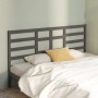 Solid gray pine wood bed headboard 206x4x104 cm by vidaXL, Headboards and footboards - Ref: Foro24-818162, Price: 56,27 €, Di...