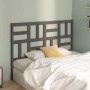 Solid gray pine wood bed headboard 166x4x104 cm by vidaXL, Headboards and footboards - Ref: Foro24-818202, Price: 54,70 €, Di...