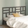 Solid gray pine wood bed headboard 206x4x104 cm by vidaXL, Headboards and footboards - Ref: Foro24-818212, Price: 53,99 €, Di...