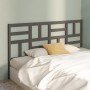 Solid gray pine wood bed headboard 206x4x104 cm by vidaXL, Headboards and footboards - Ref: Foro24-818212, Price: 53,99 €, Di...