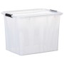 Storage boxes with lid 2 units transparent 55 L by vidaXL, Storage baskets - Ref: Foro24-151905, Price: 46,89 €, Discount: %