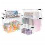 Storage boxes with lid 2 units transparent 55 L by vidaXL, Storage baskets - Ref: Foro24-151905, Price: 46,89 €, Discount: %