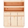 Aparador alto de madera maciza de pino 89x40x116,5 cm de vidaXL, Aparadores - Ref: Foro24-818215, Precio: 232,99 €, Descuento: %