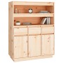 Aparador alto de madera maciza de pino 89x40x116,5 cm de vidaXL, Aparadores - Ref: Foro24-818215, Precio: 232,99 €, Descuento: %