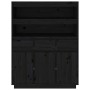 Aparador alto de madera maciza de pino negro 89x40x116,5 cm de vidaXL, Aparadores - Ref: Foro24-818219, Precio: 170,36 €, Des...