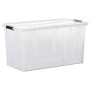 Cajas de almacenamiento con tapa 2 unidades transparente 80 L de vidaXL, Cestas para almacenaje - Ref: Foro24-151907, Precio:...