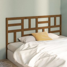 Honey brown solid pine wood bed headboard 206x4x104 cm by vidaXL, Headboards and footboards - Ref: Foro24-818213, Price: 60,5...