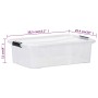 Storage boxes with lid 5 units transparent 7 L by vidaXL, Storage baskets - Ref: Foro24-151898, Price: 25,97 €, Discount: %