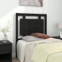 Solid black pine wood bed headboard 80.5x4x100 cm by vidaXL, Headboards and footboards - Ref: Foro24-817919, Price: 41,96 €, ...