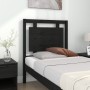 Solid black pine wood bed headboard 80.5x4x100 cm by vidaXL, Headboards and footboards - Ref: Foro24-817919, Price: 41,96 €, ...