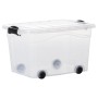 Storage boxes with lid 2 units transparent 40 L by vidaXL, Storage baskets - Ref: Foro24-151909, Price: 44,61 €, Discount: %