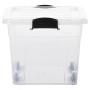 Storage boxes with lid 2 units transparent 40 L by vidaXL, Storage baskets - Ref: Foro24-151909, Price: 44,61 €, Discount: %