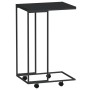 Auxiliary cabinet with wheels black plywood 40x30x63.5 cm by vidaXL, Coffee table - Ref: Foro24-343097, Price: 42,20 €, Disco...