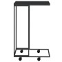 Auxiliary cabinet with wheels black plywood 40x30x63.5 cm by vidaXL, Coffee table - Ref: Foro24-343097, Price: 42,20 €, Disco...