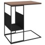 Black plywood side table 55x36x59.5 cm by vidaXL, Coffee table - Ref: Foro24-343104, Price: 40,84 €, Discount: %