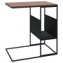 Black plywood side table 55x36x59.5 cm by vidaXL, Coffee table - Ref: Foro24-343104, Price: 40,84 €, Discount: %