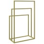 Toallero de pie de hierro dorado 48x24x79 cm de vidaXL, Toalleros - Ref: Foro24-343092, Precio: 66,04 €, Descuento: %