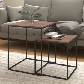 2-piece plywood and metal coffee table set by vidaXL, Coffee table - Ref: Foro24-343112, Price: 57,61 €, Discount: %