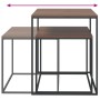 2-teiliges Couchtisch-Set aus Sperrholz und Metall von vidaXL, Couchtisch - Ref: Foro24-343112, Preis: 57,61 €, Rabatt: %