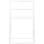 Toallero de pie de hierro blanco 48x24x79 cm de vidaXL, Toalleros - Ref: Foro24-343091, Precio: 51,36 €, Descuento: %