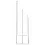 Toallero de pie de hierro blanco 48x24x79 cm de vidaXL, Toalleros - Ref: Foro24-343091, Precio: 51,36 €, Descuento: %