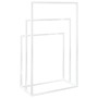 Toallero de pie de hierro blanco 48x24x79 cm de vidaXL, Toalleros - Ref: Foro24-343091, Precio: 51,36 €, Descuento: %