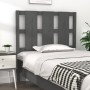 Solid gray pine wood bed headboard 95.5x4x100 cm by vidaXL, Headboards and footboards - Ref: Foro24-817972, Price: 29,99 €, D...