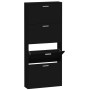 Mueble zapatero madera contrachapada negro 59x17x150 cm de vidaXL, Zapateros y organizadores de calzado - Ref: Foro24-342520,...