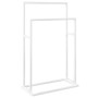 Toallero de pie de hierro blanco 48x24x78,5 cm de vidaXL, Toalleros - Ref: Foro24-343088, Precio: 40,96 €, Descuento: %