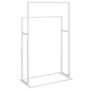 Toallero de pie de hierro blanco 48x24x78,5 cm de vidaXL, Toalleros - Ref: Foro24-343088, Precio: 40,96 €, Descuento: %