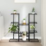 Black iron flower stand 94.5x25x89 cm by vidaXL, Pot stands - Ref: Foro24-343119, Price: 56,60 €, Discount: %