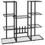 Black iron flower stand 94.5x25x89 cm by vidaXL, Pot stands - Ref: Foro24-343119, Price: 56,60 €, Discount: %