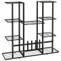 Black iron flower stand 94.5x25x89 cm by vidaXL, Pot stands - Ref: Foro24-343119, Price: 57,26 €, Discount: %