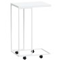 Mesa auxiliar con ruedas contrachapado blanco 40x30x63,5 cm de vidaXL, Mesas de centro - Ref: Foro24-343099, Precio: 37,41 €,...