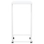 Mesa auxiliar con ruedas contrachapado blanco 40x30x63,5 cm de vidaXL, Mesas de centro - Ref: Foro24-343099, Precio: 37,41 €,...