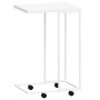 Mesa auxiliar con ruedas contrachapado blanco 40x30x63,5 cm de vidaXL, Mesas de centro - Ref: Foro24-343099, Precio: 37,41 €,...